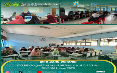 ASN MTs Negeri Tarakan Ikuti Sosialisasi IP ASN dan SIMSDM Tahun 2026