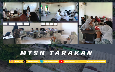 Bangun Jiwa Kemanusiaan, MTsN Tarakan dan MTsN 2 Tarakan (Filial) Aktifkan Kembali Pembinaan PMR