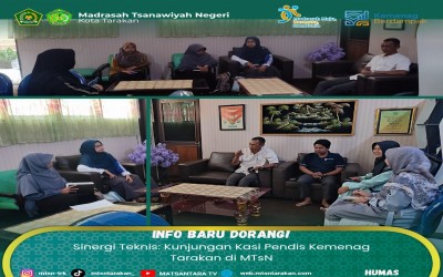 Sinergi Teknis : Kunjungan Kasi Pendis Kemenag Tarakan Di MTsN