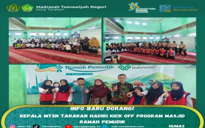 Kepala MTsN Tarakan Hadiri Kick Off Program Masjid Ramah Pemudik