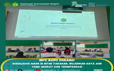 Sosialisasi SIASN di MTsN Tarakan, Wujudkan Data ASN yang Akurat dan Terintegrasi